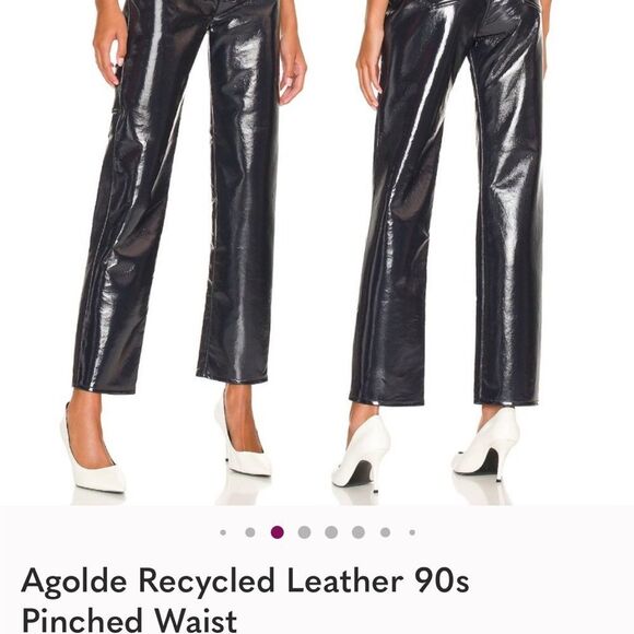 Agolde Recycled Leather 90s Pinched Waist - Picture 4 of 9